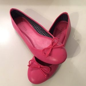 Talbots Hot Pink Ballet Flats. Size 7AA